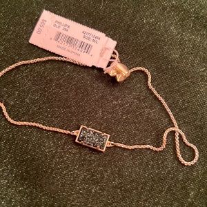 NWT kendra Scott green druzy drusy gold bracelet NEW